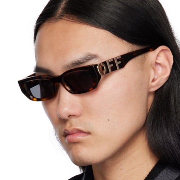 Off White Fillmore Tortoiseshell Sunglasses - Picture 4 of 4